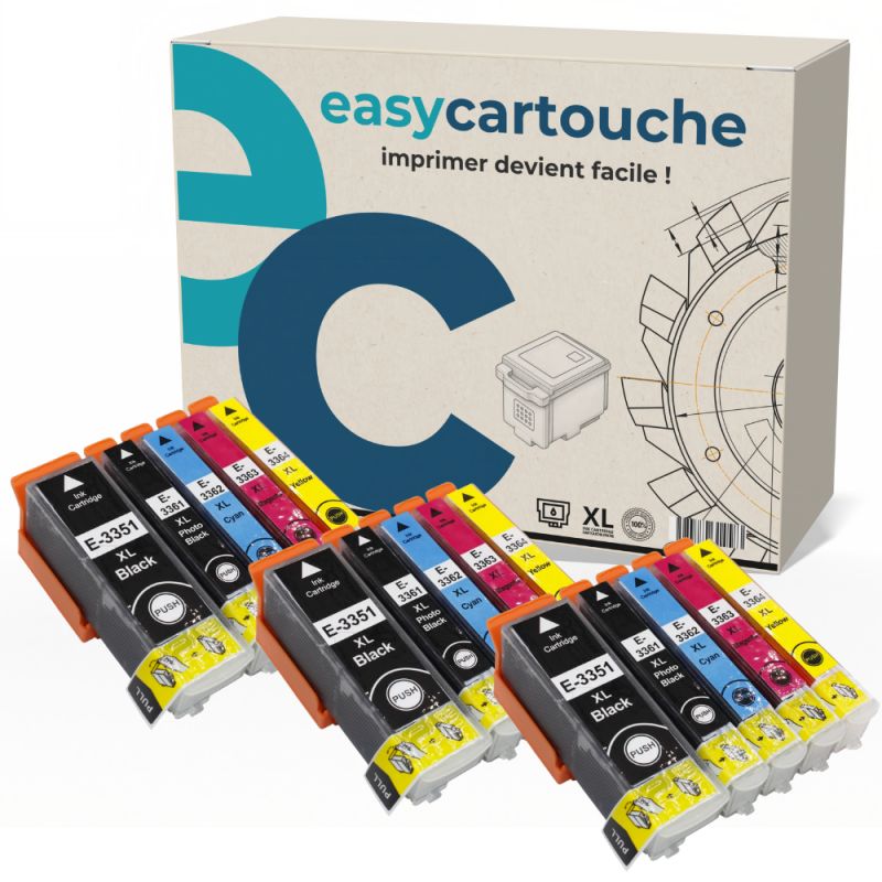 Pack de 15 cartuchos compatibles EPSON T33XL Pack de 15 cartuchos compatibles EPSON T33XL